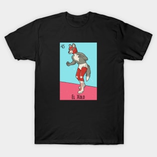 El Xolo // Mexican Luchador Dog Loteria Card T-Shirt